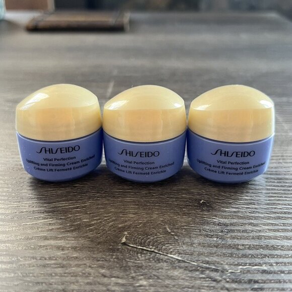 3x Shiseido Vital Perfection Uplifting & Firming Cream Enriched 15ml Ea - Picture 1 of 1